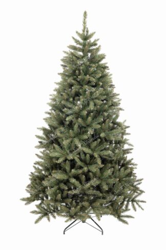 Vánoční stromek pěkného, uhlazeného jehlanový tvaru. Stromek má velký počet úzkých větviček díky čemuž je opravdu hustý. Stromek je postaven na umělém stojanu.