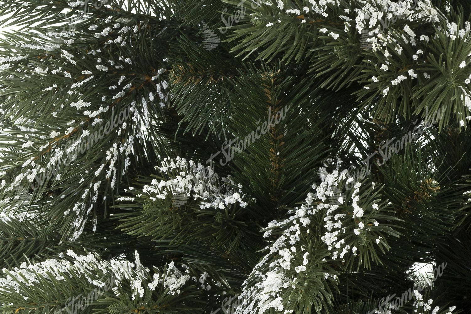 Umelý vianočný stromček 3D Borovica Himalájska Zasnežená detail 2
