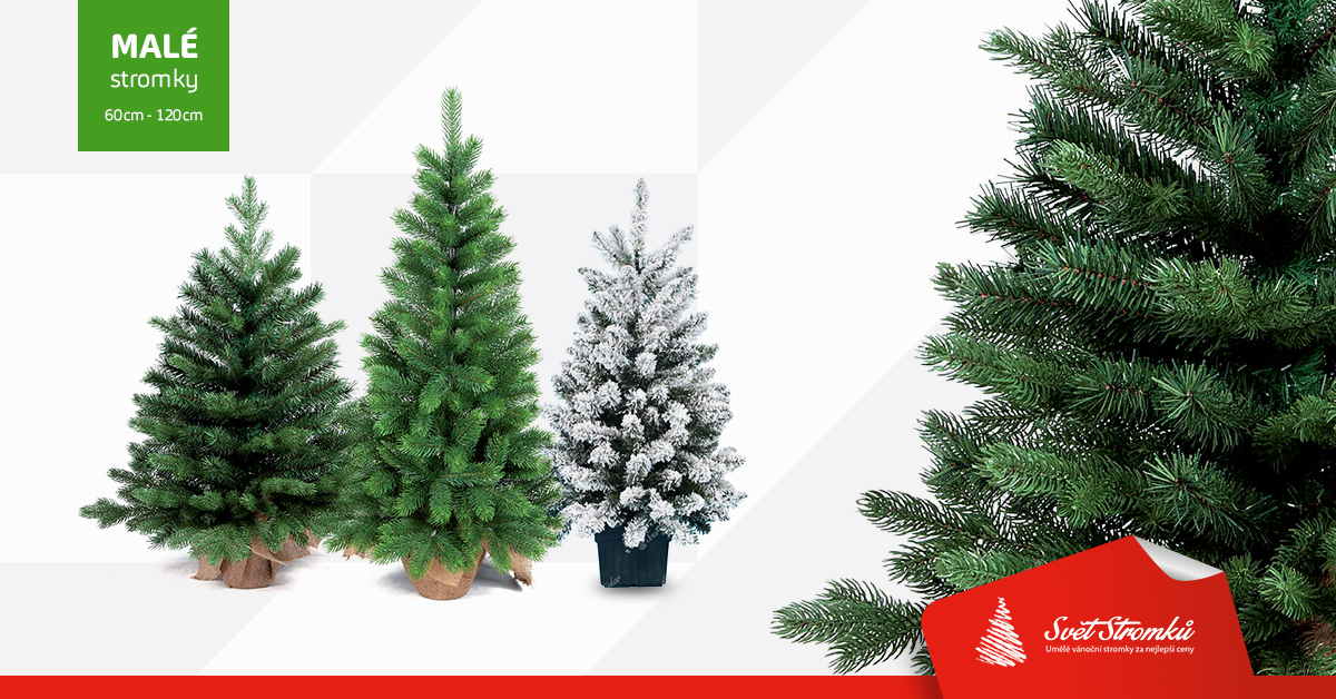 Malé vánoční stromky od 60cm do 120cm