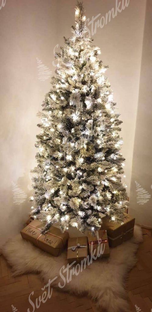 Ozdobený vánoční stromeček Borovice Bílá 165 cm