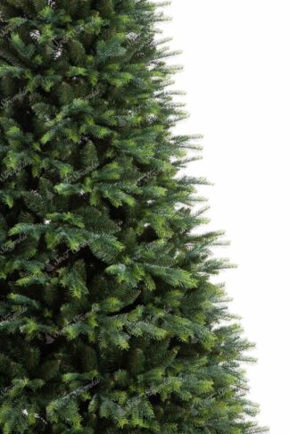 Umělý vánoční stromek 3D Smrk Robustní XL. Tento široký strom má husté zelené jehličí.