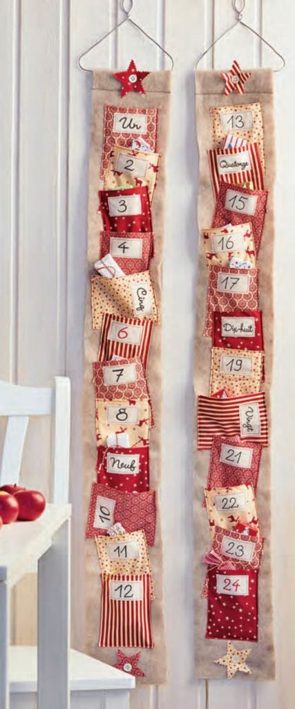Adventní kalendář z látky