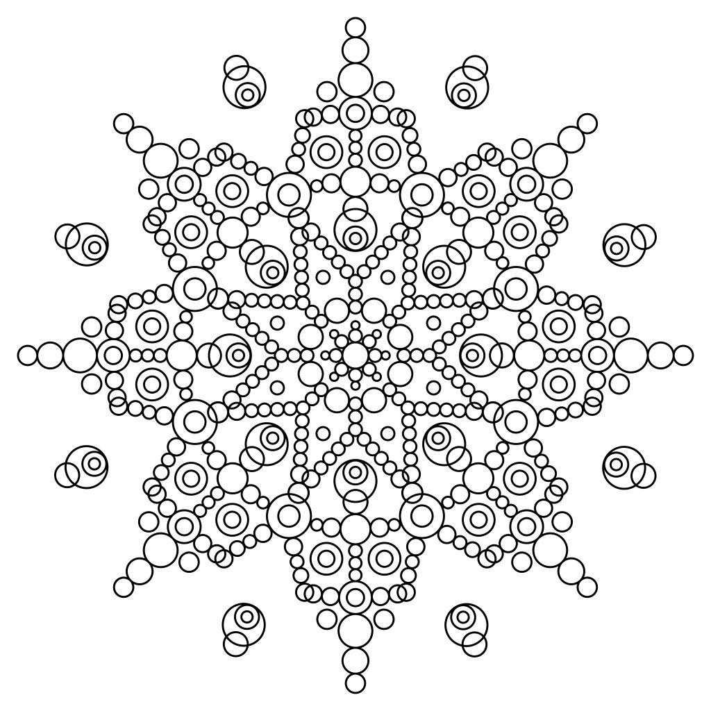 Vánoční antistresové omalovánky