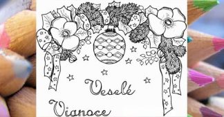 Vánoční omalovánky