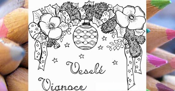 Vánoční omalovánky