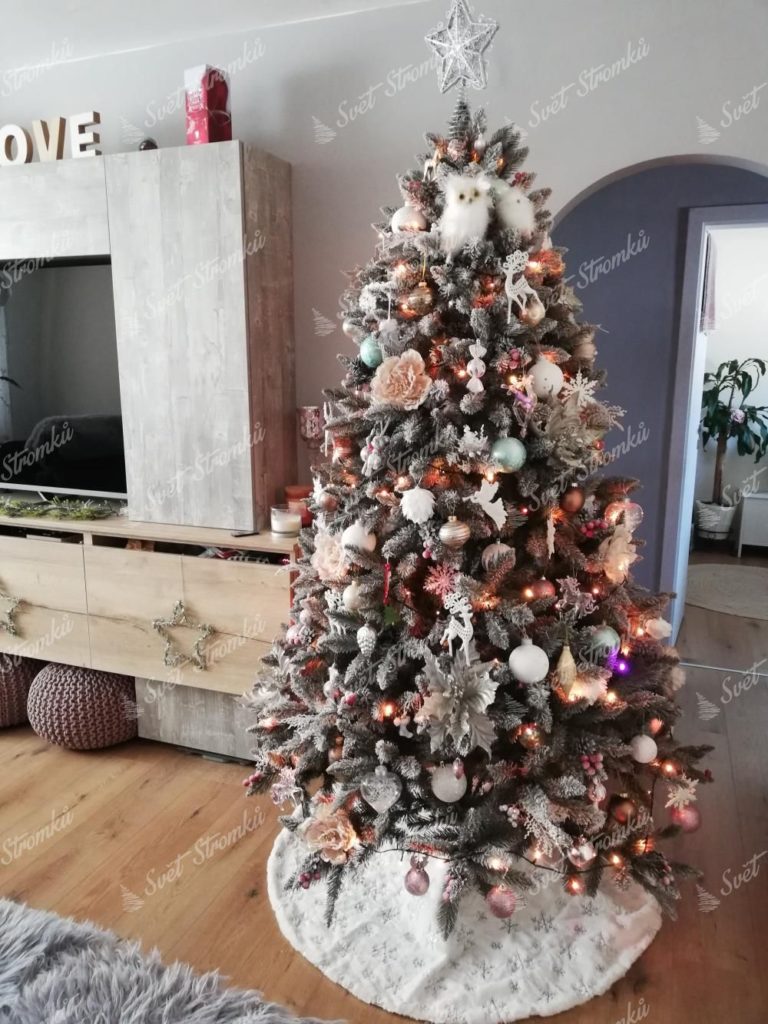 Umělý vánoční stromek Smrk Krystalový 220cm