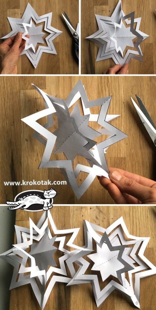 Vánoční hvězda z papíru
