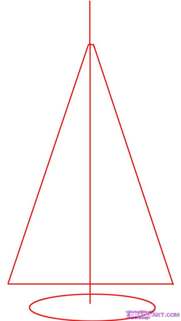 Vánoční stromeček kreslený