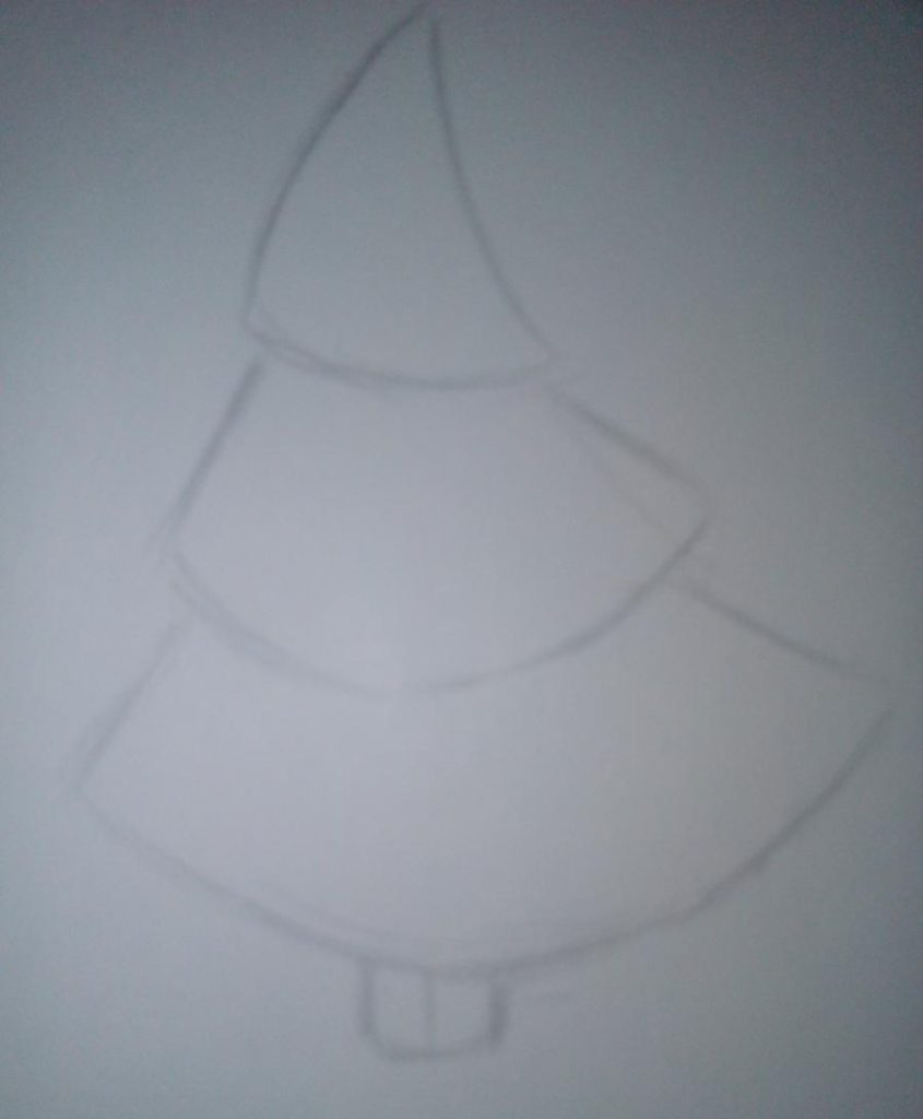 Kreslený vánoční stromeček