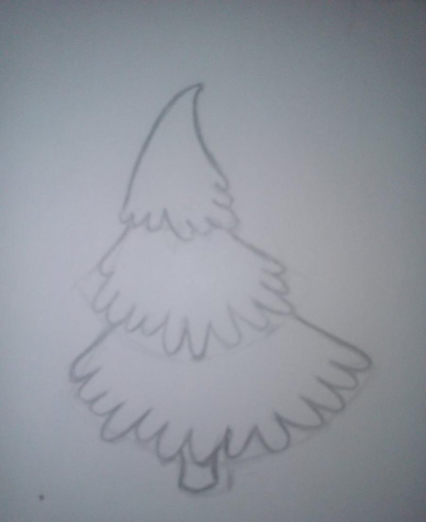 Kreslený vánoční stromeček