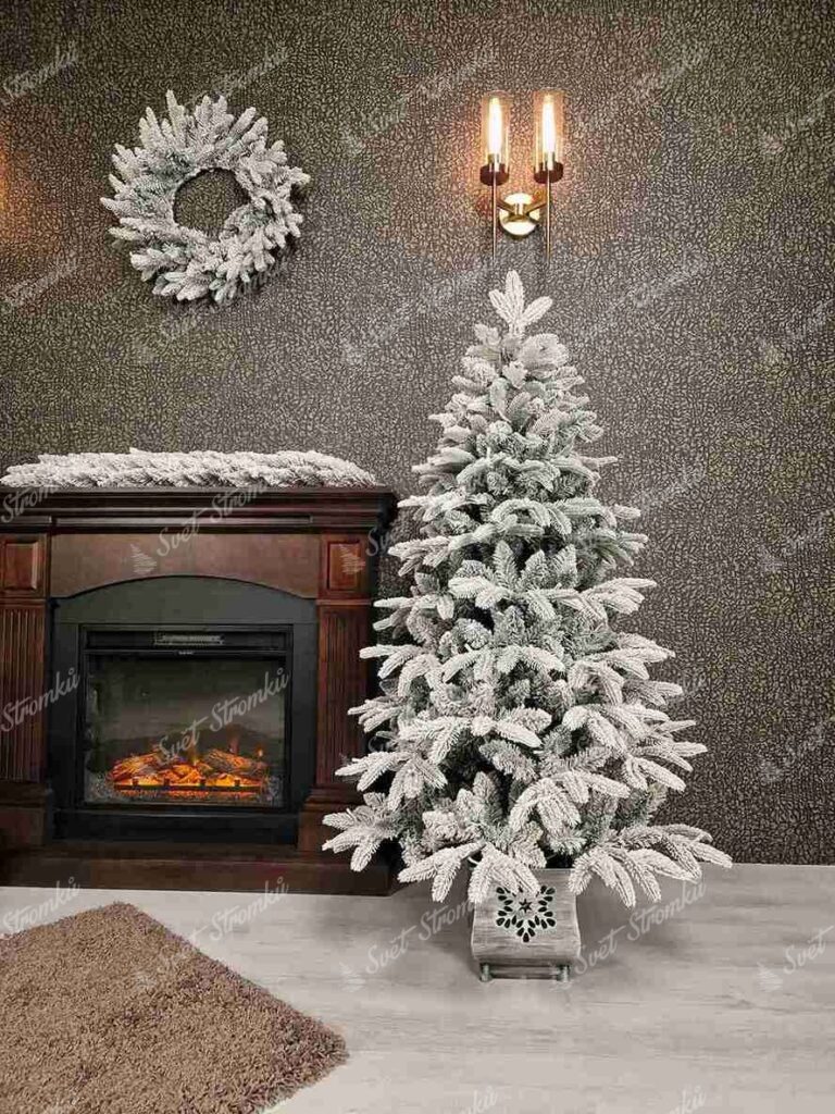 Umělý vánoční stromeček 3D Smrk Arktický v květináči