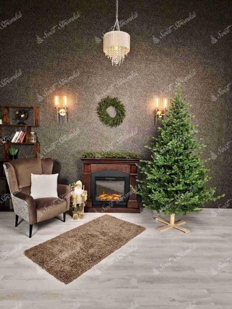 Umělý vánoční stromek FULL 3D Smrk Přírodní má husté, přirozeně zelené jehlice