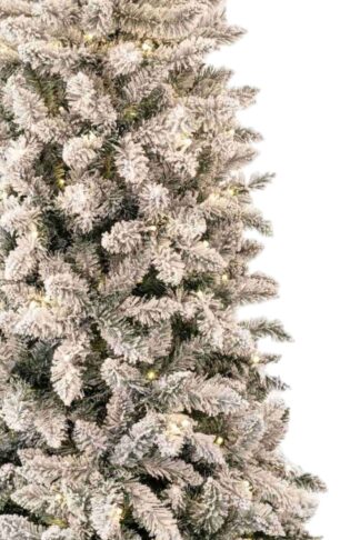 Umělý vánoční stromek Smrk Bílý Úzký LED detail jehličí
