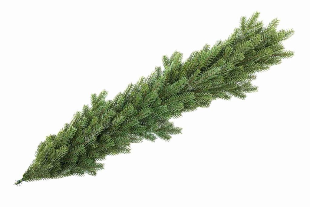 Vánoční girlanda 100% 3D Smrk Exkluzivní, má propracované přirozeně zelené větvičky