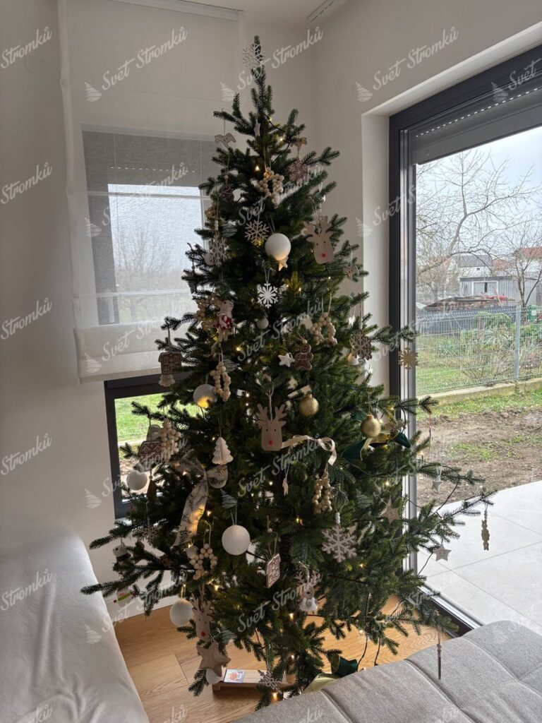 Umělý vánoční stromeček FULL 3D Smrk Přírodní 210cm