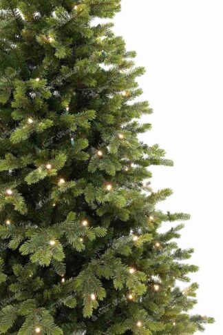 Umělý vánoční stromek 3D Jedle Švédska LED, větvičky mají přirozenou zelenou barvu