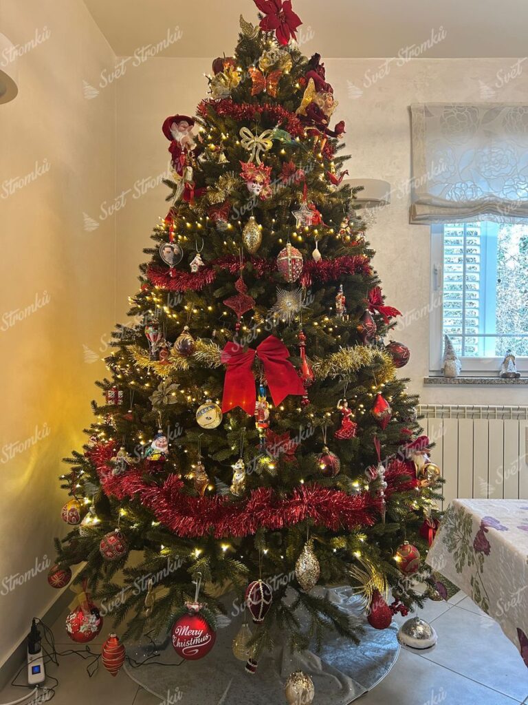 Umělý vánoční stromek 3D Smrk Alpský XL 240cm