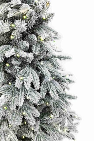 Umělý vánoční stromeček 3D Smrk Arktický v květináči LED