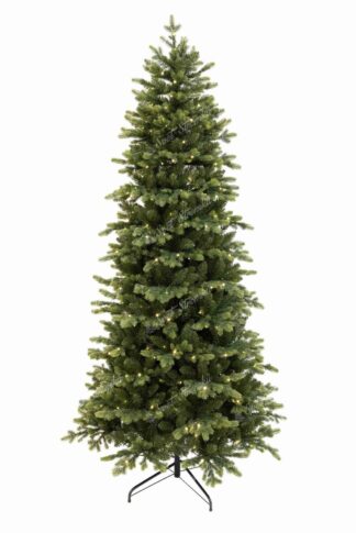 Umělý vánoční stromek 3D Smrk Italský Úzký LED, stromek má větvičky ve dvou odstínech zelené barvy