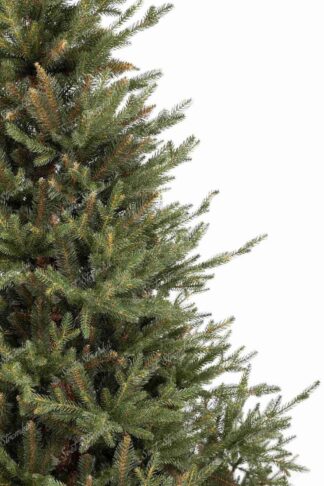 Umělý vánoční stromeček 3D Smrk Irský, má jehličí přirozené zelené barvy