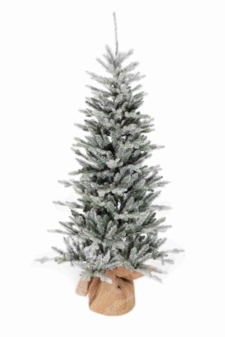 Umělý vánoční stromeček 3D Smrk Mrazivý v květináči