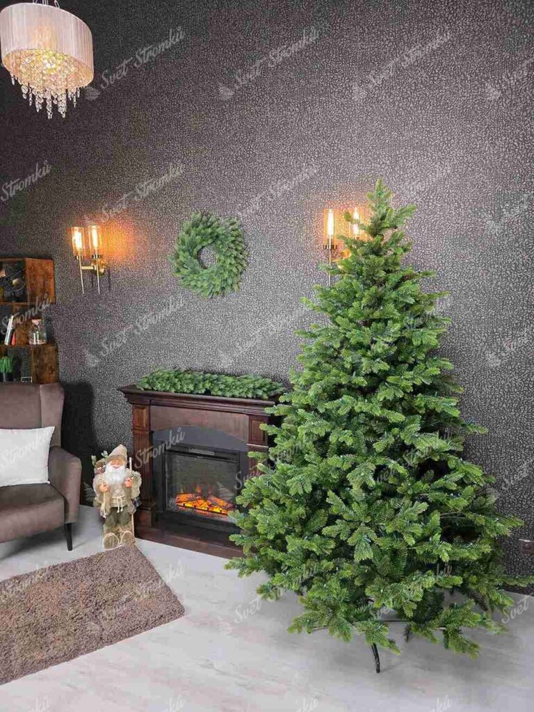 Umělý vánoční stromek 3D Jedle Švédska, má husté a přirozeně zelené větvičky